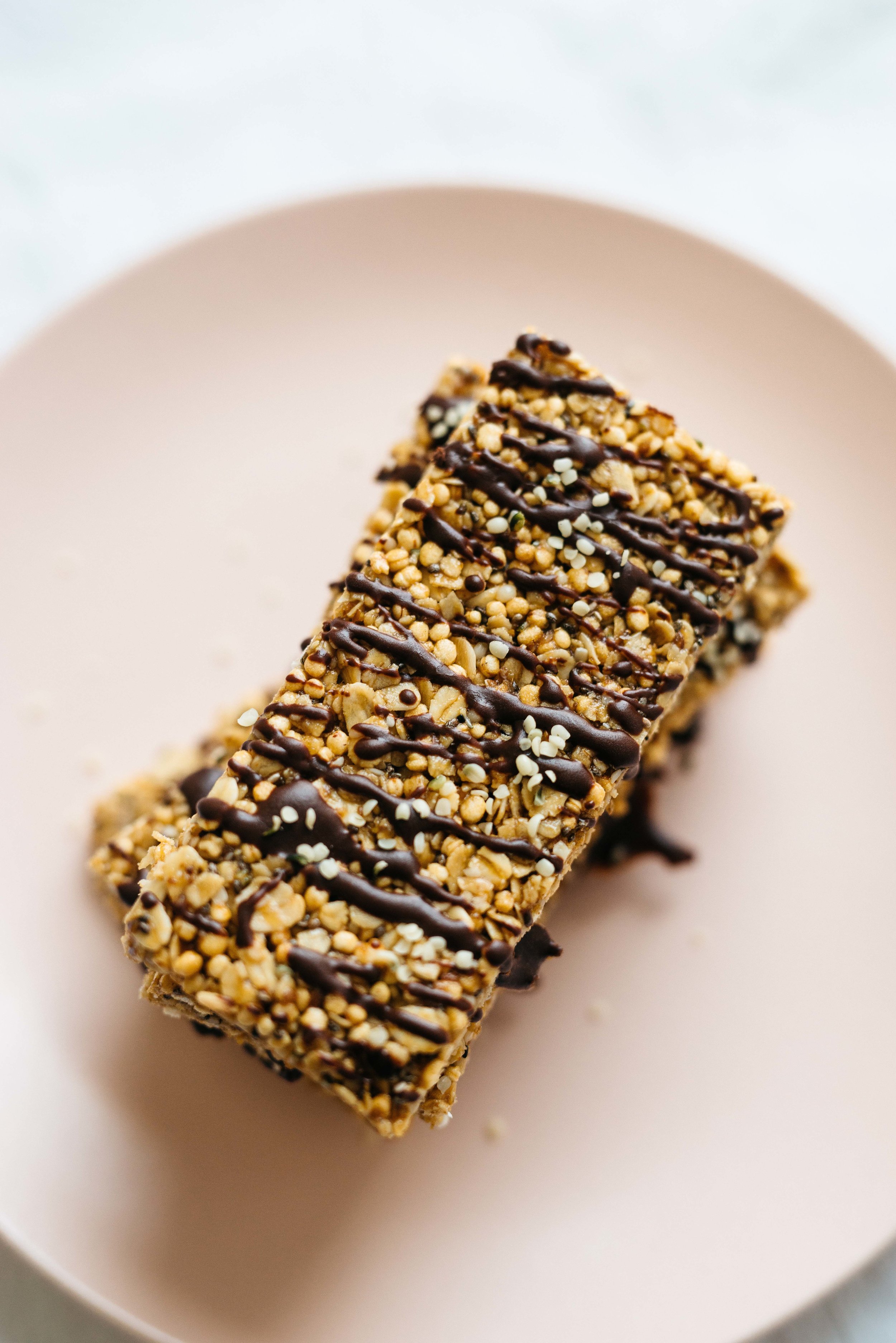 ChocolateDrizzled Tahini Granola Bars From "The Pretty Dish" — dolly